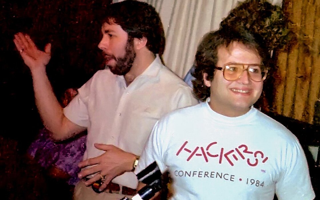 Steve Wozniak et Andy Hertzfeld en 1985